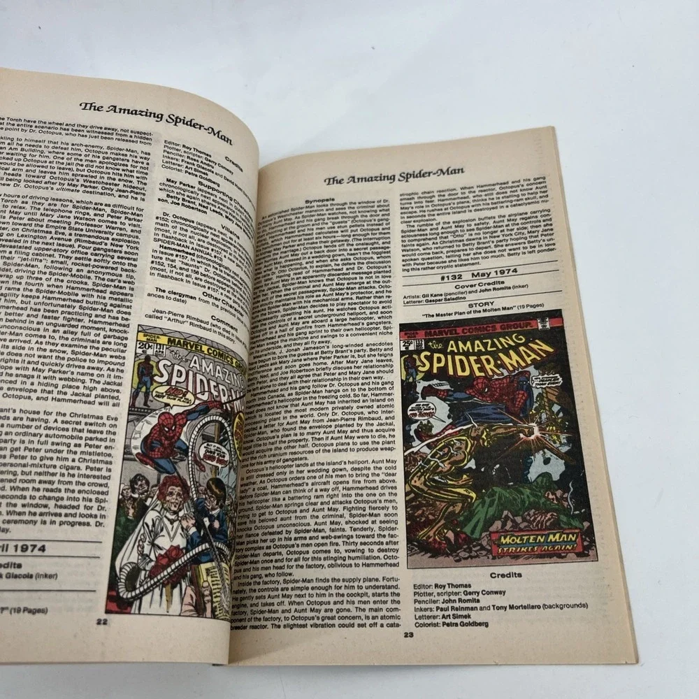 Marvel Comics The Official Marvel Index to The Amazing Spider-Man #5 1985